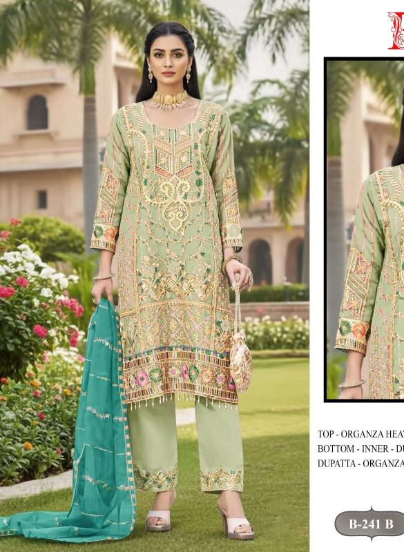 BilqisTM B-241 A TO D salwar suit material wholesale