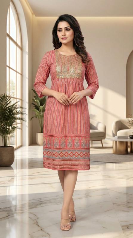 Blue hills cotton stripe kurti wholesaler in patna