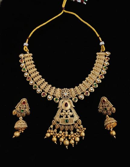 Copper brass jewellery gold Set 22 Wholesale fashion jewellery Surat