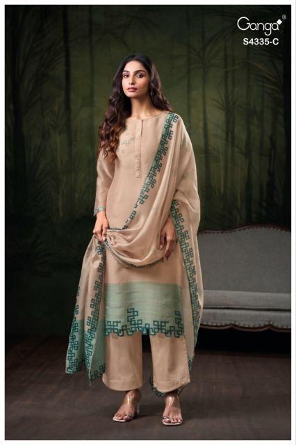 Ganga braina 4335 dress material wholesale price