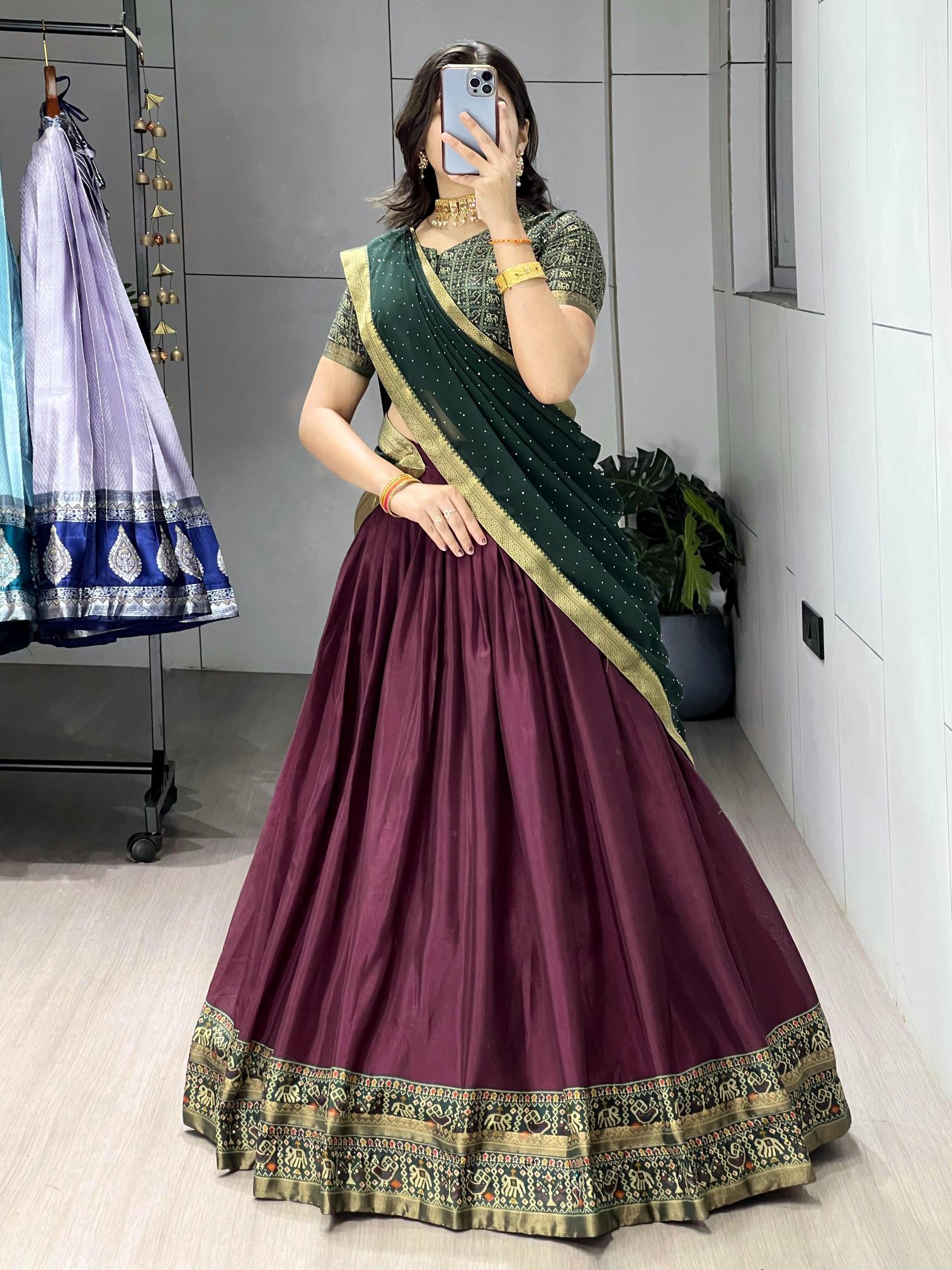 GRTN 8225 JAMWINE Cotton Designer lehenga choli wholesale market