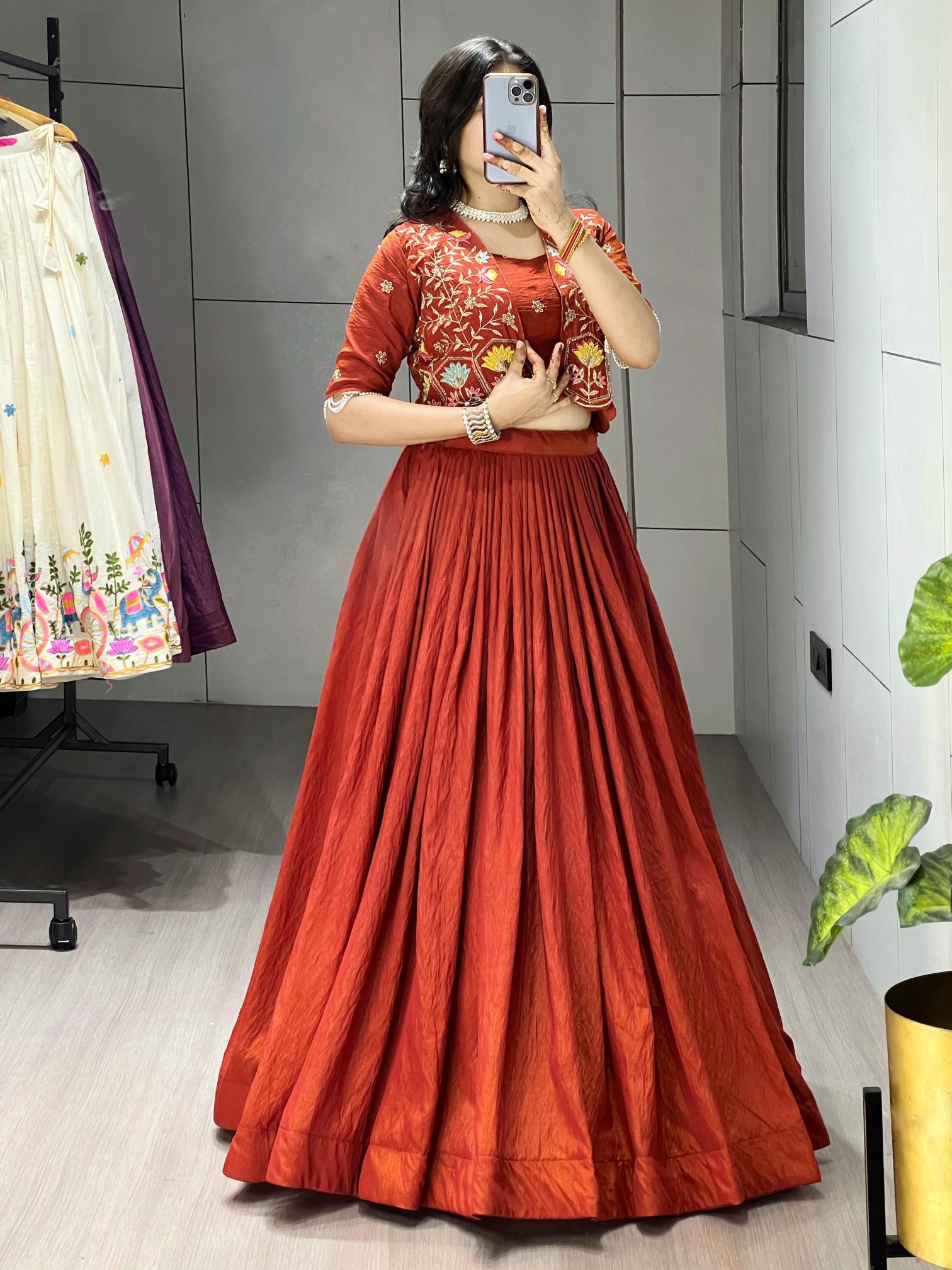 GRTN 8228 Vichitra RSTORG Heavy work lehenga choli wholesale market