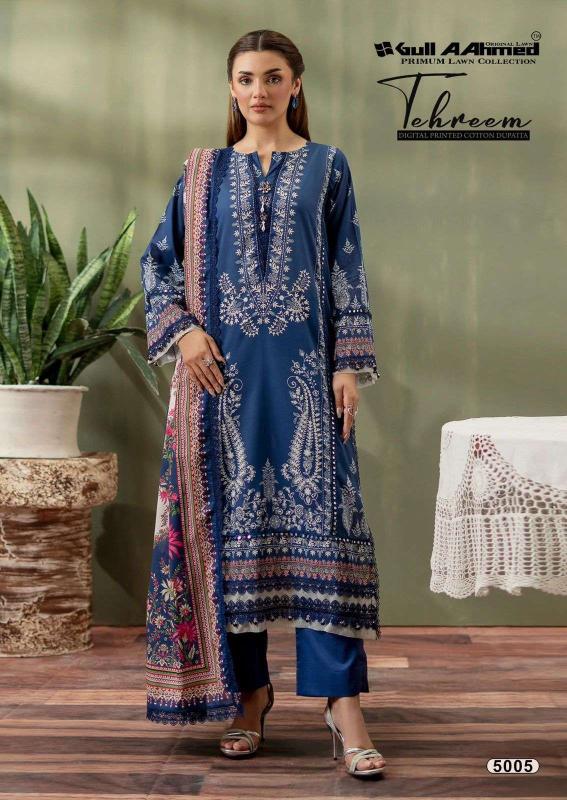 Gull aahmed tehreem vol- 5 salwar suit wholesaler in burrabazar kolkata 