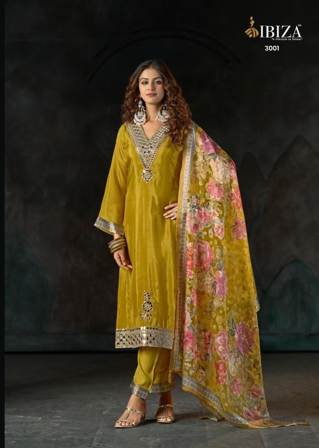 Ibiza sisa mirror work dress material wholesale 