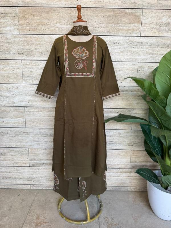 Janni 3pcs cotton kurtis wholesale