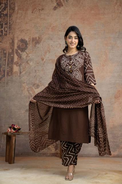 Janni bandhej 3pcs kurti wholesale