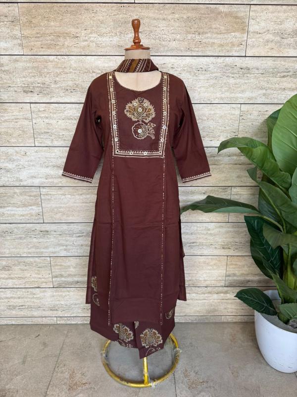 Janni cotton 3pcs fancy kurti wholesale