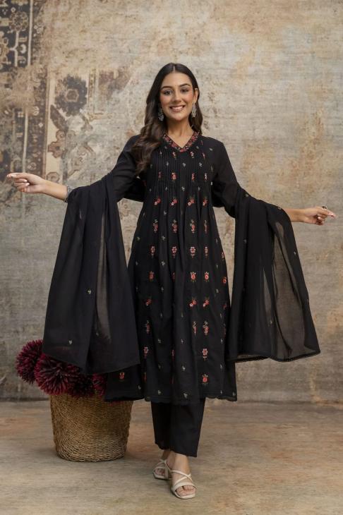 Janni cotton black kurti wholesaler kanpur 