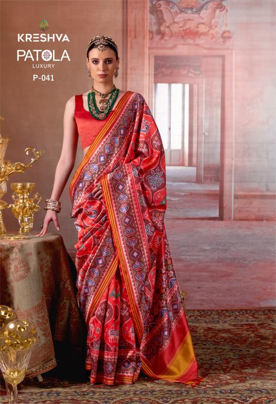 Kreshva Patola Luxury Wholesale saree manufacturers in Surat