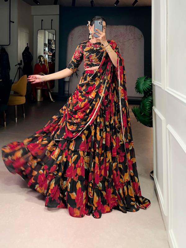 LNB 1145 Marble BLK Lehenga choli wholesale rates