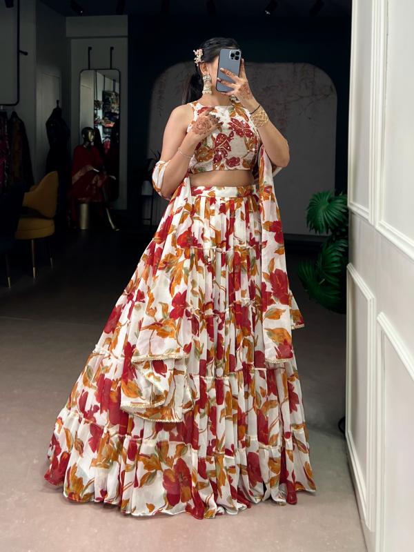 LNB 1145 Marble WHT Lehenga choli catalog wholesale