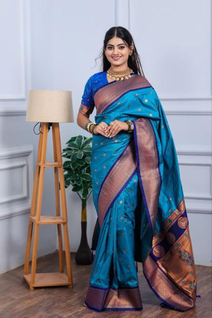 Malhar kalanjali paithani wholesale saree shops in surat