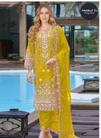 Mehboob Tex 1852 A To D Chiffon Wholesale Salwar Kameez supplier in surat