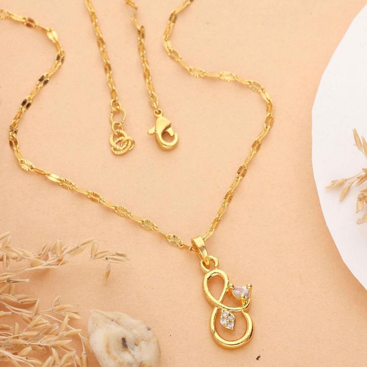 Micro gold polish chain pendant 680 Mumbai artificial jewelry manufacturers