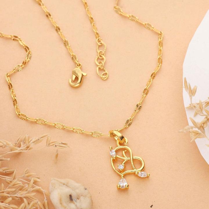 Micro gold polish chain pendant 683 Cheap artificial jewelry in Mumbai