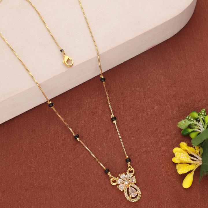 Micro gold polish manglsutra 2034 Light Weight Mangalsutra in Pune