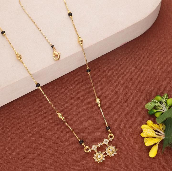 Micro gold polish manglsutra 2036 Silver Mangalsutra in Pune