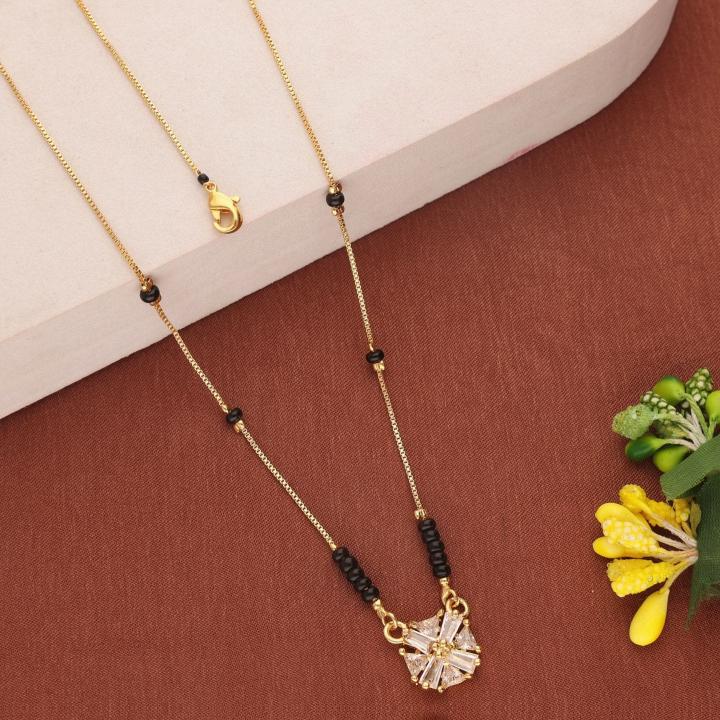 Micro gold polish manglsutra 2037 Kundan Mangalsutra in Pune