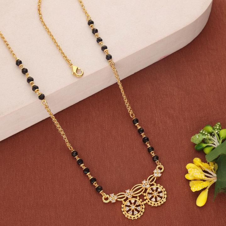 Micro gold polish manglsutra 2038 Fashion Mangalsutra in Pune