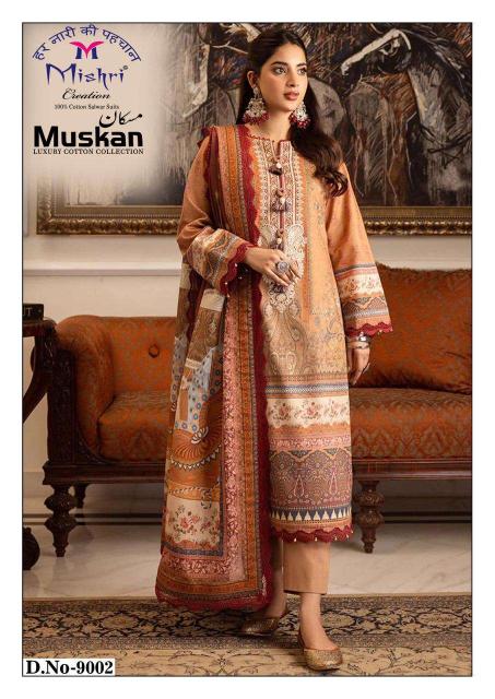 Mishri creation muskan vol- 9 karachi lawn pakistani suits