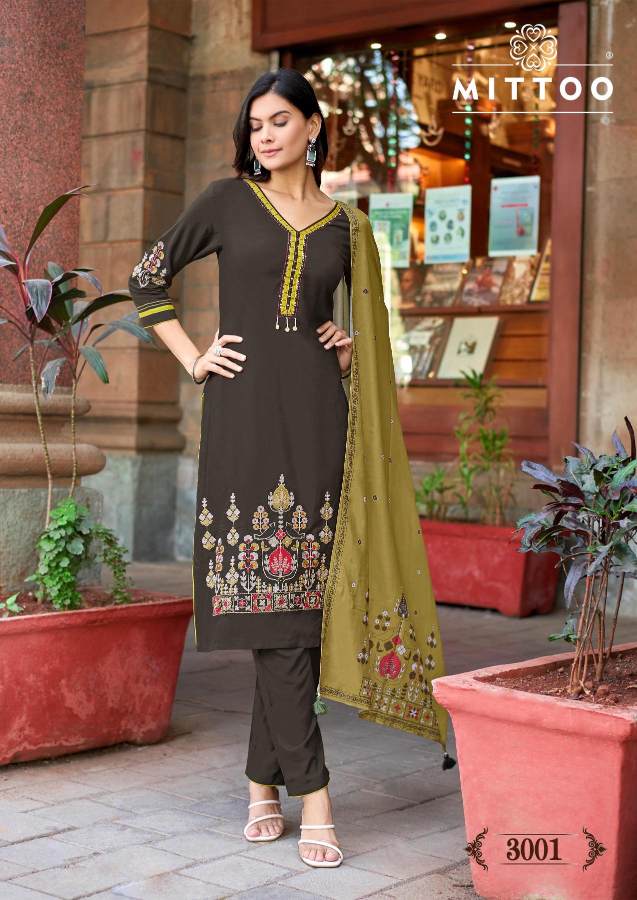 Mittoo kalamay 3pcs kurti wholesaler in dadar