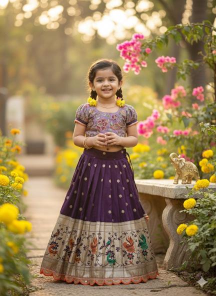 New Launching Viscose Purple Lehenga choli manufacturers in Bangalore