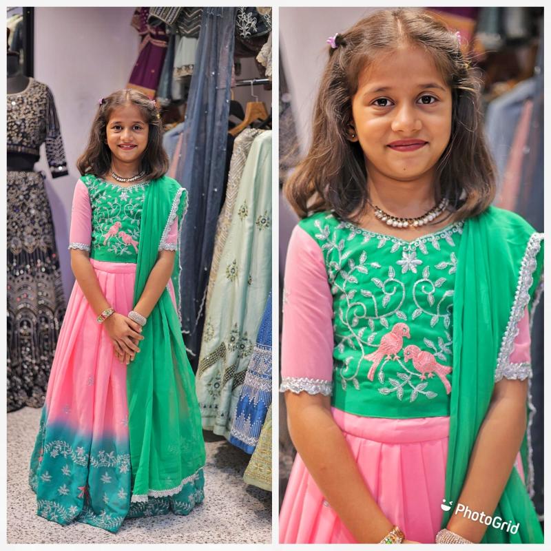 NEW LAUNCING KIDS LEHENGA CHOL georget Bulk ethnic wear for women