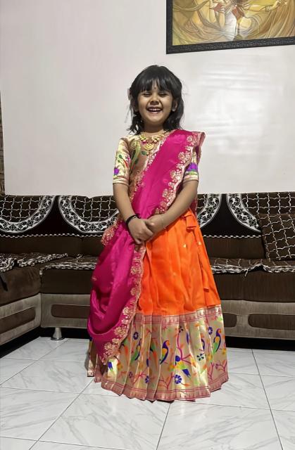 NEW LAUNCING KIDS LEHENGA CHOLI paithani Traditional Indian clothing for women wholesale