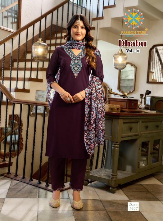 Passion tree dhabu vol-1 kurti design wholesale 