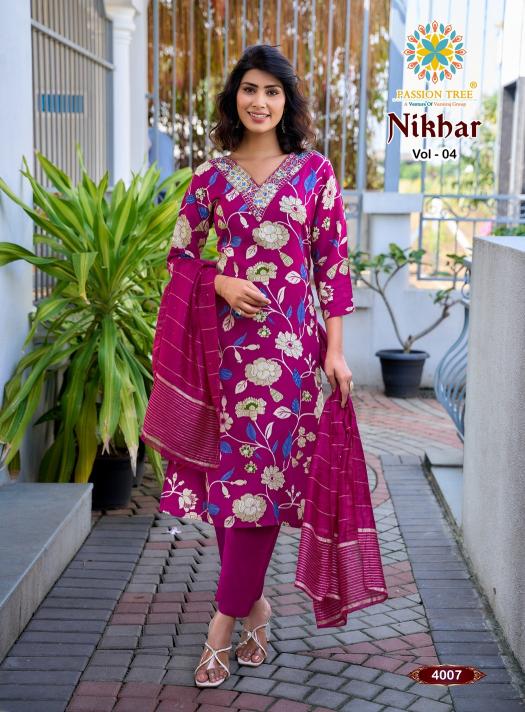 Passion tree nikhaar vol-4 sraight kurti wholesale app