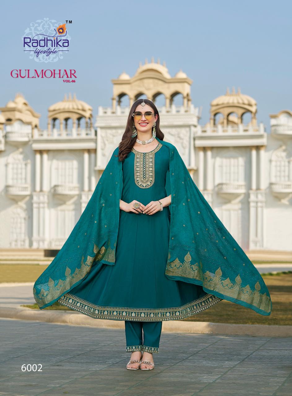 Radhika gulmohar vol 6 anarkali kurti wholesaler in agra