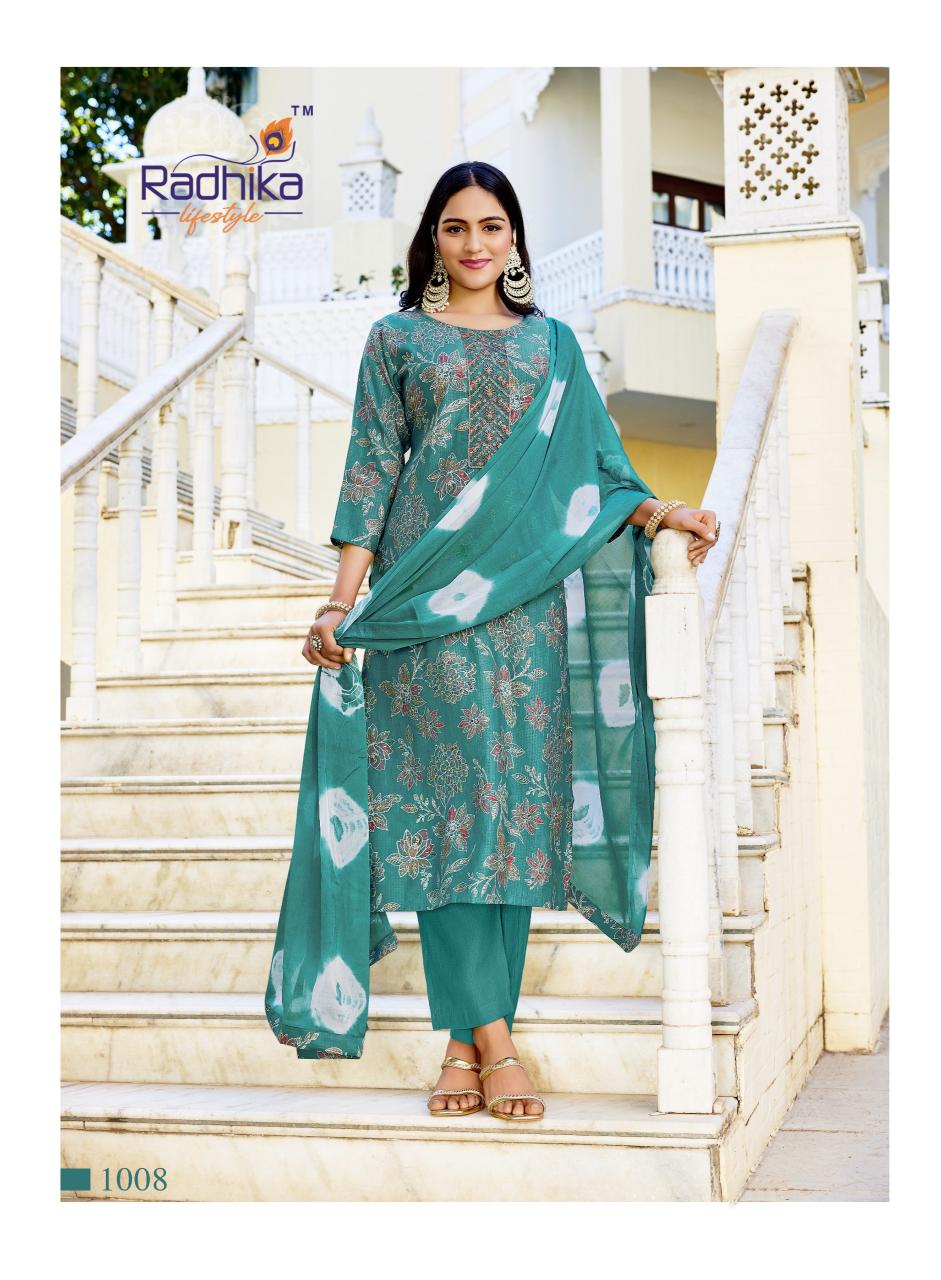 Radhika lifestyle suhag vol 1 designer kurtis wholesalers manufacturers in kolkata