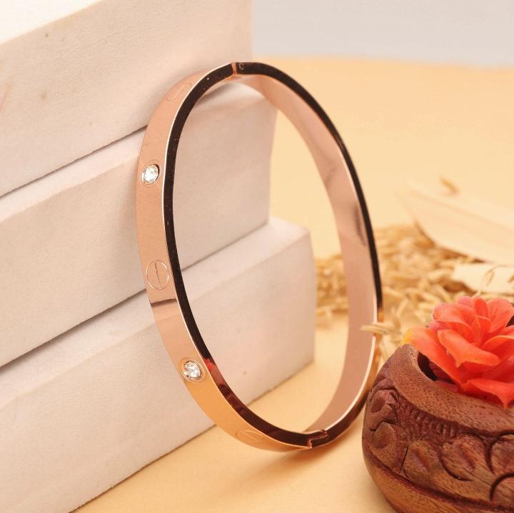 Rose gold womens bracelet 396 Costume jewelry wholesale India