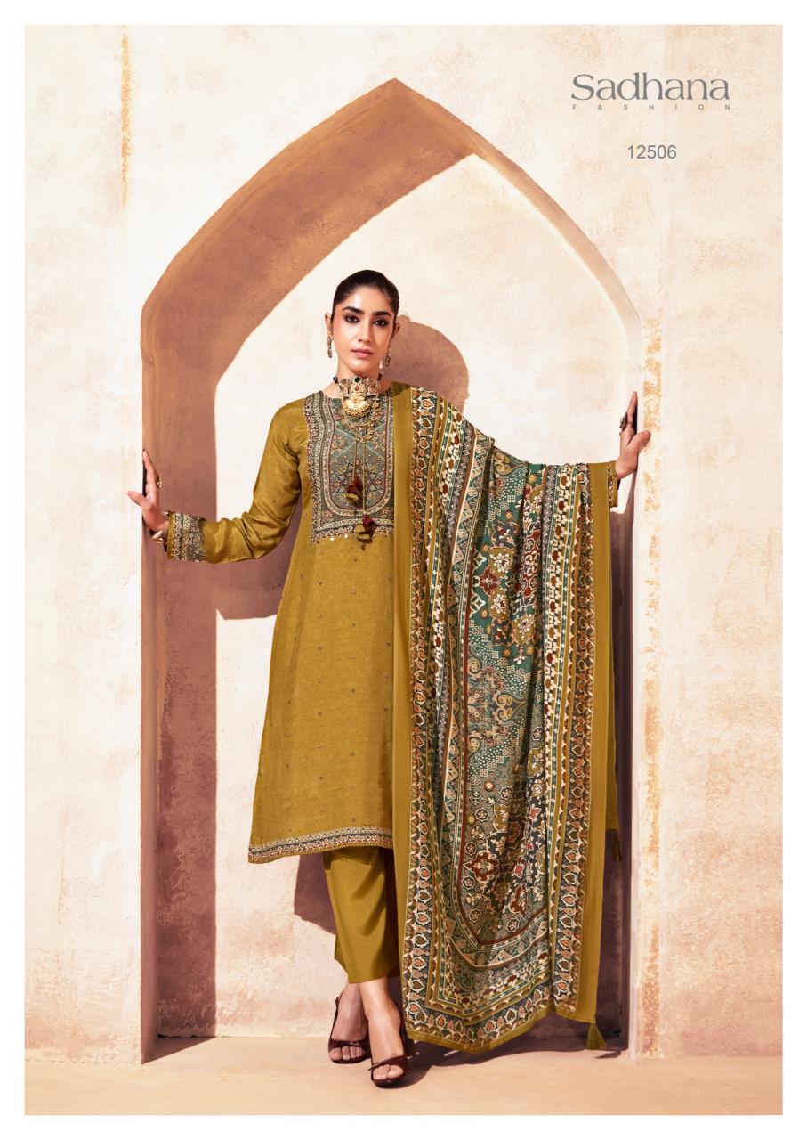 Sadhana zainab silk dress material wholesale