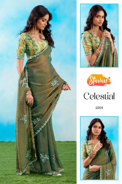 Stavan celestial gujarat wholesale saree market