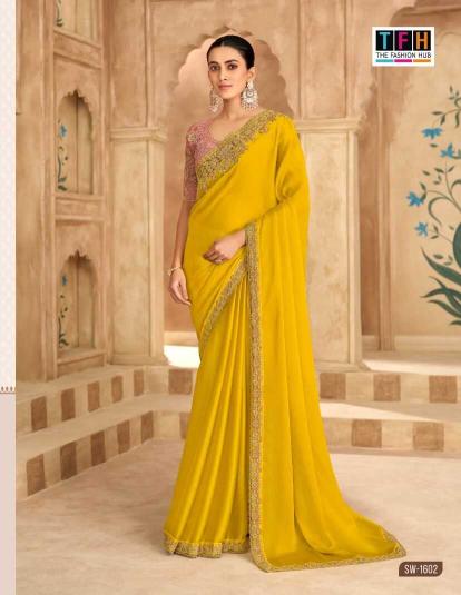 Tfh sandal wood vol-16 designer saree wholesale