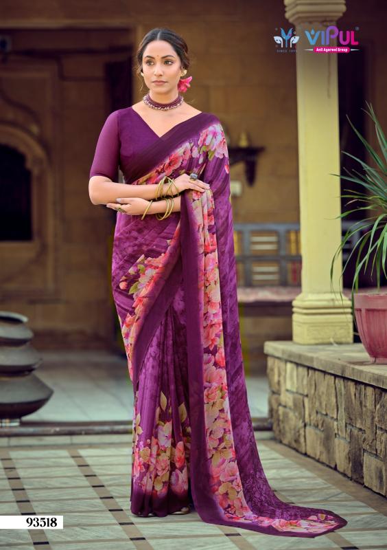 Vipul simran georgette wholesale designer sarees 