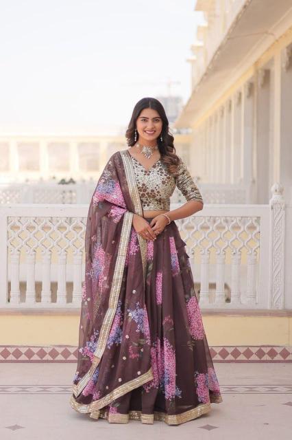 Women Fully Flaired Russian Lehenga choli manufacturers in Hyderabad