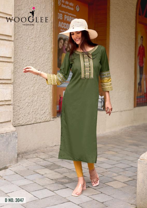 Wooglee salonee vol 9 kurti wholesale bazaar