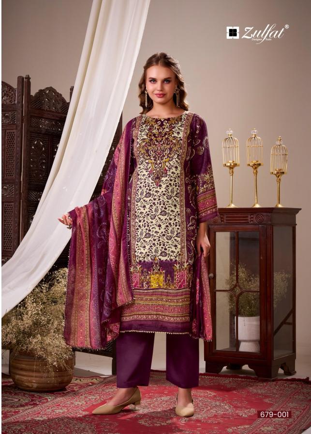 Zulfat haniya cotton dress materials wholesale online 