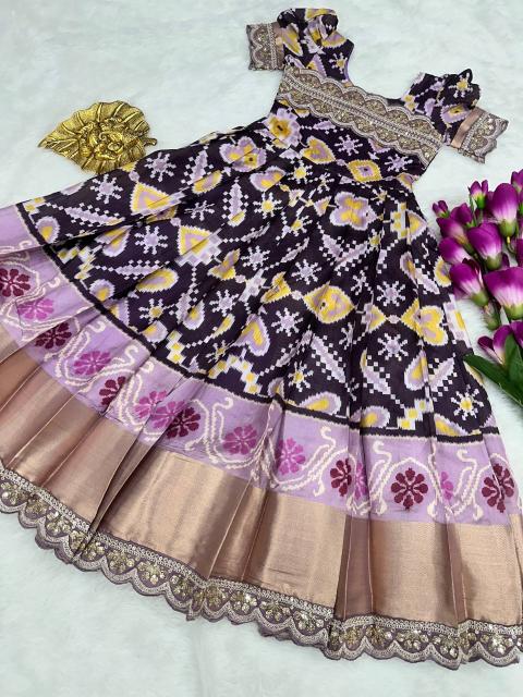 |NEW LAUNCING KIDS GOWN silk Surat kids fashion wholesale