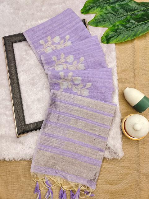 Akshara jute linen silk bulk sarees online