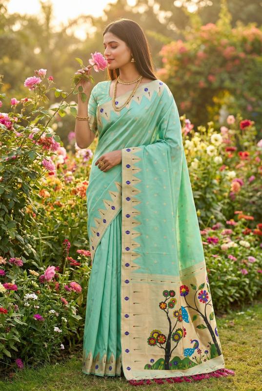 Anupama sindoor paithani top 5 saree manufacturers in surat 