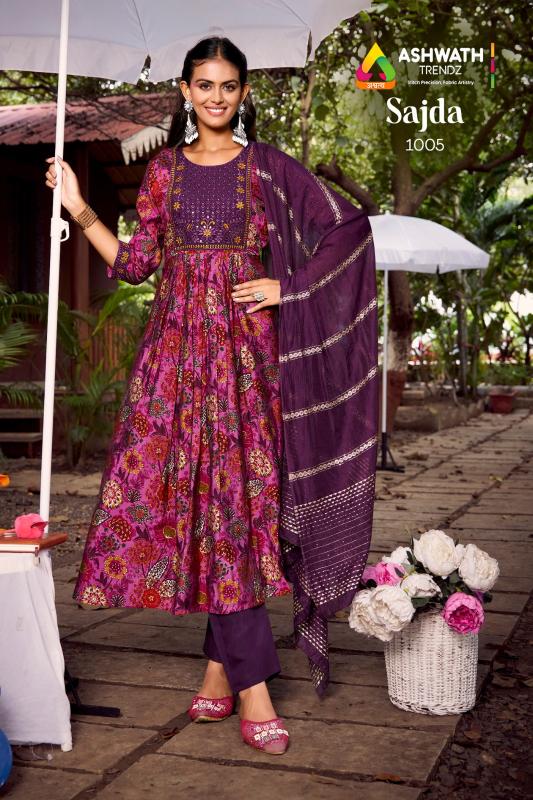 Ashwath sajda anarkali style ladies kurtis and leggings wholesale in delhi 