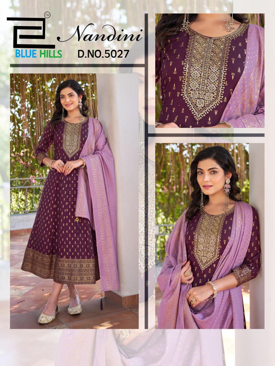 Blue hills nandini anarkali kurtis for ladies wholesale 