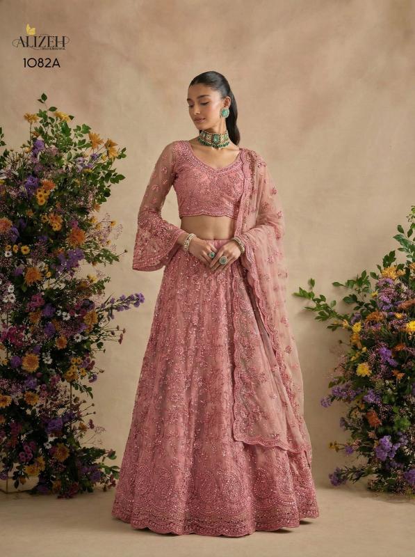 Bridal Wear 1082 BANGLORI SILK Pink Budget Lehenga Choli Stores in Ahmedabad