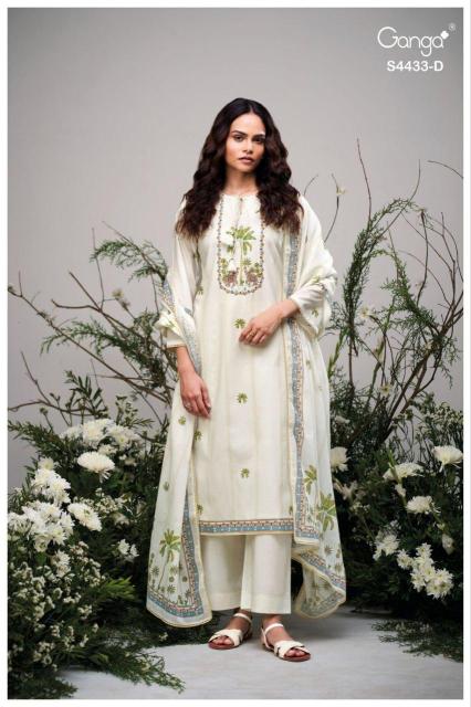 Ganga breeya 4433 cotton dress material wholesale 