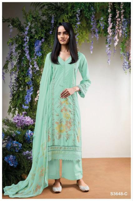 Ganga nyomi 3648 wholesale ladies dress material suppliers in hyderabad 