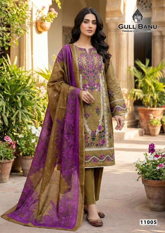 Gull aahmed gull banu vol- 11 salwar suit material wholesale market in delhi 