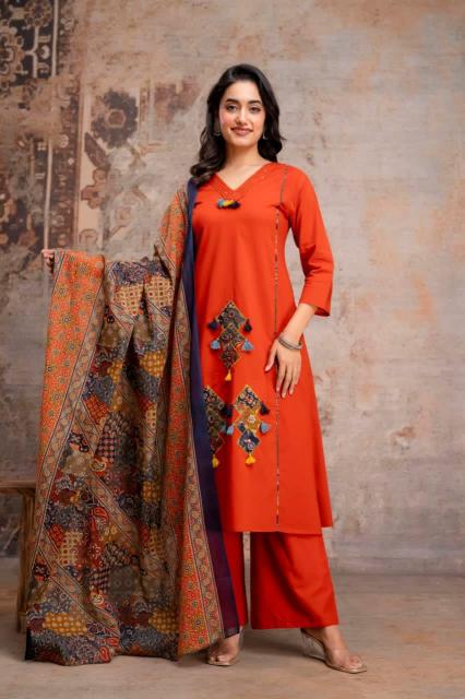 Jaipuri 3pcs ladies suits and kurtis wholesalers in krol bag 